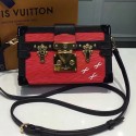 Replica Louis Vuitton Epi Leather Petite Malle Red Shiny Gold M42562 VS03774