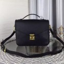 Replica Louis Vuitton Litchi Leather EDEN Bag M84827 Black VS04932