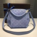 Replica Louis Vuitton Mahina Calfskin Babylone Chain BB Blue M51224 VS05360