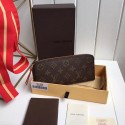 Replica Louis Vuitton Monogram Canvas Clemence Wallet Red M42119 VS05580