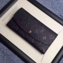 Replica Louis Vuitton Monogram Empreinte Emilie Wallet Noir M62369 VS06944