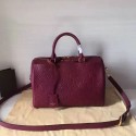 Replica Louis Vuitton Monogram Empreinte Speedy Bandouliere Burgundy M42406 VS05181