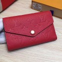 Replica Louis Vuitton Monogram Empreinte Wallet Red M60541 VS07647