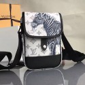 Replica Louis Vuitton Monogram Savane Canvas Messenger BB White M54247 VS05305
