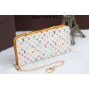 Replica Louis Vuitton White Monogram Multicolore Insolite Wallet M66567 Yellow VS04261