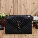 Replica Luxury Yves Saint Laurent Classic Monogramme Flap Bag Y26584 Black VS07203