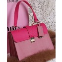 Replica miu miu Madras Goat Leather Top Handle Bag RN6795 Pink VS02273