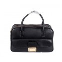 Replica miu miu Original Goat Leather Tote Bag RT0093 Black VS01909