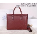 Replica Prada Grainy Leather Briefcase P80231 Wine VS01847