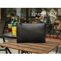 Replica Prada Grainy Leather Clutch P66233 Black VS03952