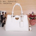 Replica Prada Grainy Leather Tote Bag BN8911 White VS01044