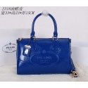 Replica Prada Iridescent Leather Boston Bag BN2318 Blue VS02944