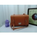 Replica Prada Lux Nappa Leather Flap Bags BT0993 Wheat VS03905