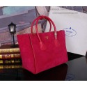 Replica Prada Nubuck Leather Tote Bag BN2619 Rose VS02071