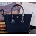 Replica Prada Nubuck Leather Tote Bag BN2619 Royal VS04907