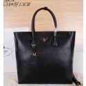 Replica Prada Original Leather Tote Bag BN2773 Black VS04879