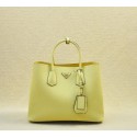 Replica Prada Saffiano Leather Tote Bag BN2756 Lemon VS03107