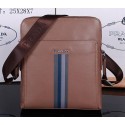 Replica Prada Smooth Leather Messenger Bag M38423 Wheat VS08819
