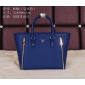 Replica Quality Prada Original Grainy Leather Tote Bag BN8088 Royal VS03211
