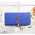 Replica Saint Laurent Classic Monogramme Tassel Original Leather Clutch Y5485 Royal VS01161
