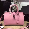 Replica Saint Laurent Small Monogram Cabas Bag in Pink Original Calfskin 394461 VS03460