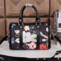 Replica Top Gucci Medium Boston Bag Linen 247204 Black VS08571