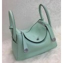Replica Top Hermes Lindy 30CM Original Leather Shoulder Bag HLD30 Skyblue VS04750