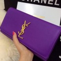 Replica Yves Saint Laurent Classic Monogramme Clutch 30210 Purple VS07826