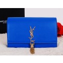 Replica Yves Saint Laurent Classic Monogramme Tassel Clutch Bag Y7138 Royal VS02163