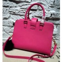 Saint Laurent Cabas Smooth Leather Top Handle Bag Y265764 Rose VS00165