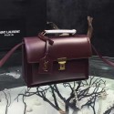 Saint Laurent Calf Leather High School Top Handle Bag Burgundy Y121210 VS04512
