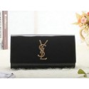 Saint Laurent Classic Monogramme Clutch Patent Y5486 Black VS08257