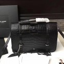 Saint Laurent Large Charlotte Messenger Bag Black 472657 VS04842