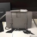 Saint Laurent Large Charlotte Messenger Bag Grey 472657 VS02167