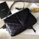 Saint Laurent Large Monogram College Bag Black 392738 VS01359