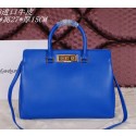 Saint Laurent Medium Trois Clous Tote Bag Y7118 Blue VS05576