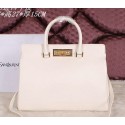 Saint Laurent Medium Trois Clous Tote Bag Y7118 White VS07161