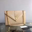 Saint Laurent Monogram Large Kate Chain Shoulder Bag Apricot Y231220 VS01126