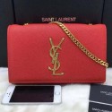 SAINT LAURENT Monogramme Cross-body Shoulder Bag 311218 Red VS03578