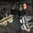 Saint Laurent Patent Leather Sandals Black Y080204 VS07737