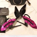 Saint Laurent Patent Leather Sandals Rose Y080203 VS08544