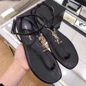 Saint Laurent Sheep Leather Sandals Black Y080206 VS02266