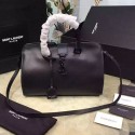 Saint Laurent Small Monogram Cabas Bag in Black Original Calfskin 394461 VS01120