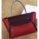 Sale 1:1 Celine Belt Bag Original Calfskin Leather CLT98312M Peach&Maroon VS06976