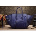 Sale 1:1 Celine Luggage Phantom Square Tote Bag 3341 in Voilet Crocodile Leather YD VS00815