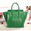 Sale 1:1 Celine Mini Luggage 3308 in Green Original Leather VS09331