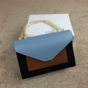 Sale 1:1 Celine Pocket Handbag Seashell Smooth Calfskin 175383 Black&Wheat&SkyBlue VS00358