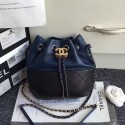 Sale 1:1 Chanel Chanel's Gabrielle Purse Blue and Black A98787 VS05032
