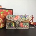 Sale 1:1 Gucci Dionysus GG Supreme Canvas Shoulder Bag Butterfly and Flowers 400249 VS06652