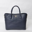 Sale 1:1 Knockoff Prada Large Tote BN2317 in Sapphire Blue Calfskin Leather with Gold Hardware XZ VS00002